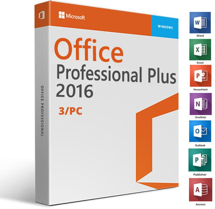 Office 2016 Professional Plus 32/64 Bit - 3/PC ✔️ Delivery in few Minutes ✔️