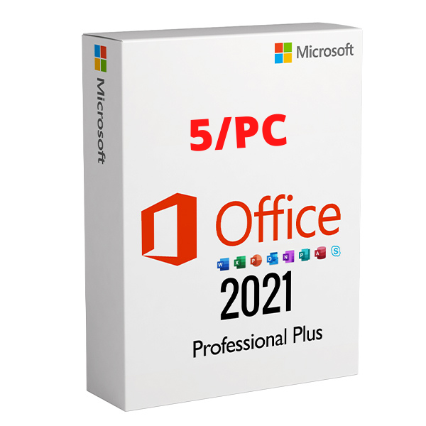 Microsoft Office 2021 Professional Plus 32/64 Bit - 5/PC ✔️ Delivery in few Minutes ✔️ NO MAC